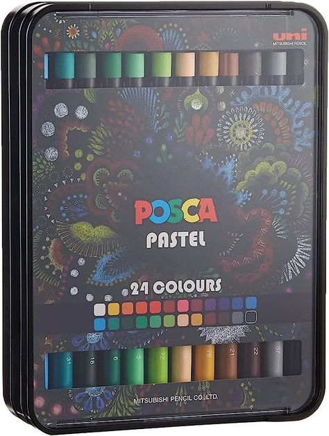 Brand: Uni Posca
Color: Multicolor
Age Range (Description): Teen
Material: Wax Crayons Art, Toddler Crayons, Pastels Art, Graffiti Pens, Art Loft, Stationery Obsession, Art Studio Organization, Cute School Stationary, Posca Marker