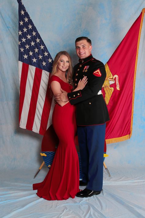 USMC Ball, Dress Ideas, Red Dress, Marine Corps Ball, Couple, USMC Ball Photo Marine Ball Dresses Formal Gowns, Marine Corp Ball Dresses, Red Marine Corps Ball Dress, Marine Ball Pictures, Marine Corps Ball Dresses, Military Ball Hairstyles, Marine Corps Engagement Pictures, Military Ball Dresses Marines, Military Graduation Outfit