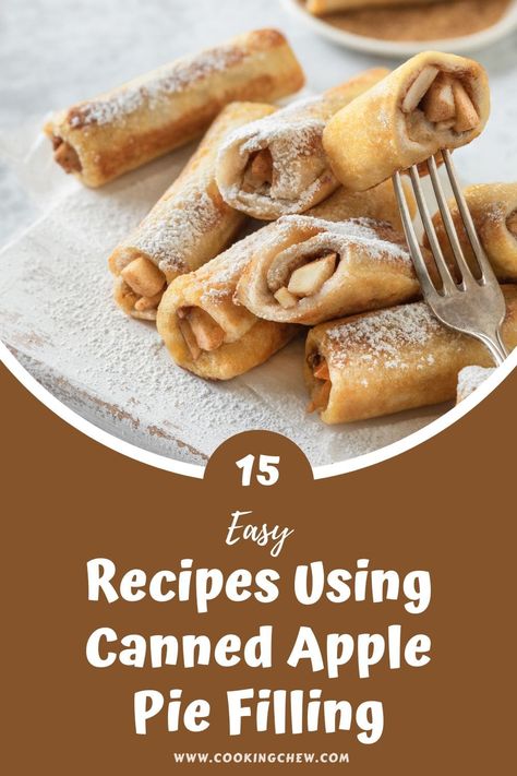 Here’s a list of 15 easy recipes using canned apple pie filling, from classic fall desserts to underrated morsels. What To Use Apple Pie Filling For, Apple Fritters Using Canned Pie Filling, Recipes Using Homemade Apple Pie Filling, Using Apple Pie Filling Recipes, Using Apple Pie Filling, Tinned Apple Recipes, Ww Apple Pie Filling Recipes, How To Use Canned Apple Pie Filling, What Can I Do With Apple Pie Filling