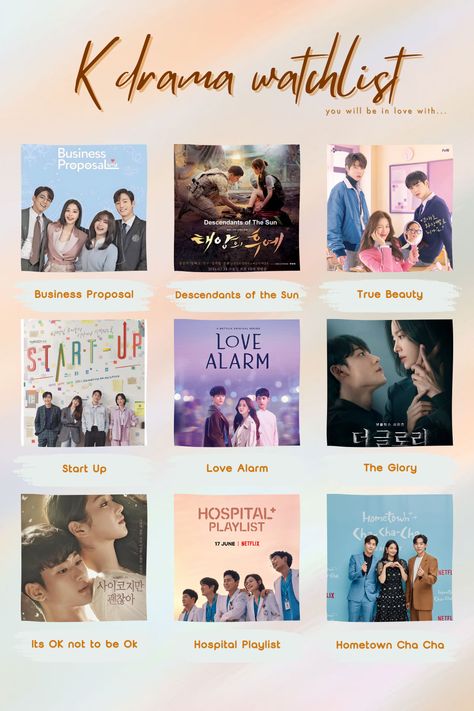 Netflix Korean Romantic Drama List, Kdrama List Romance, Best Romantic K Dramas To Watch List, Kdrama Comedy Romance List, Netflix Korean Movies To Watch, Korean Romance Dramas, Popular Kdrama List, Kdrama Reccomendations List, K Drama Netflix List