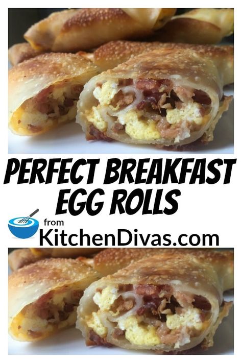 Breakfast Egg Rolls, Egg Roll Recipe, Breakfast Favorites, Sautéed Onions, Hp Sauce, Breakfast Enchiladas, Gross Food, Handle The Heat, Brunch Food