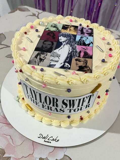 Cake The Eras Tour by Taylor Swift Eras Tour Cake Ideas, Taylor Swift Eras Tour Cake, Eras Tour Cake, Taylor Swift Cake Ideas, Taylor Swift Cake Ideas Birthday, Cake Taylor Swift, Taylor Swift Birthday Cake, Bolo Taylor Swift, Taylor Swift Themed Party