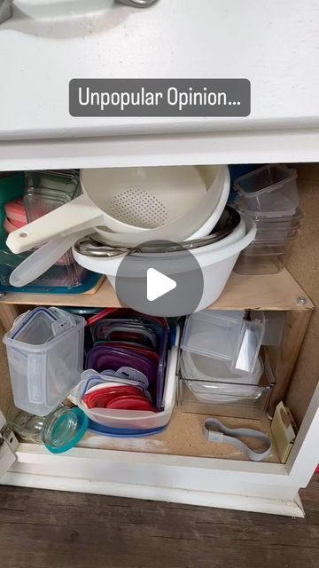 53K views · 2K likes | Audrey Barton/Organized Chaos on Instagram: "Cabinets that store Tupperware can get overwhelming fast #declutter #tips #organization #cleaning #cleaninghacks #minimalism #kitchen #food #storage #unpopularopinion #Opinion #mom #clean #mealprep" Snapware Storage Ideas, Organization Ideas For Tupperware, Kitchen Cabinet Organization Tupperware Storage Ideas, How To Store Tupperware And Lids, Kitchen Tupperware Storage, Tupperware Storage Organization, Organize Tupperware Cabinet, Organizing Tupperware Cabinet, How To Organize Tupperware Cabinet