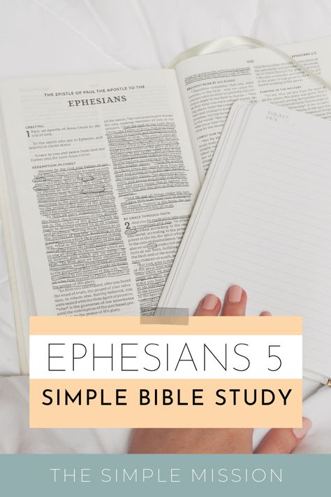 Ephesians 5 Bible Study Notes, Ephesians Study Guide, Ephesians Bible Study Notes, Ephesians Bible Study, Bible Study Ephesians, Simple Bible Study, Marriage Bible Study, Girl Bible Study, Toddler Bible