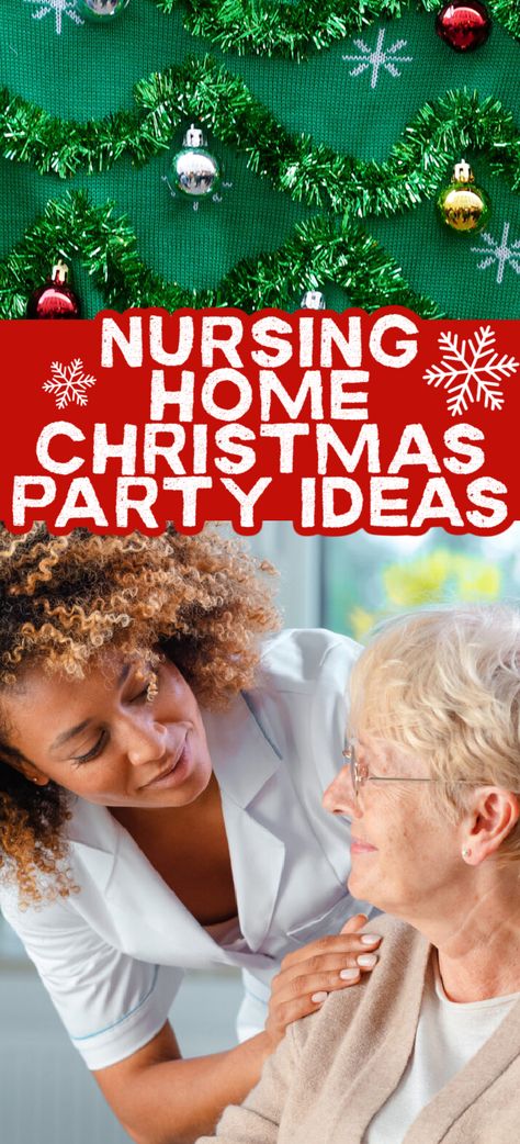 Activities To Do With Nursing Home Residents, Christmas Party Ideas For Special Needs, Christmas Activities For Elderly Nursing Homes, Nursing Home Theme Days, Nursing Home Open House Ideas, Assisted Living Christmas Decorations, Christmas Decor For Nursing Home, Nursing Home Theme Party, Elderly Christmas Activities