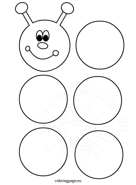 Printable Caterpillar Template Caterpillar Template, Caterpillar Preschool, Hungry Caterpillar Craft, Hungry Caterpillar Activities, Color Template, Caterpillar Craft, Seni Dan Kraf, Daycare Crafts, The Very Hungry Caterpillar