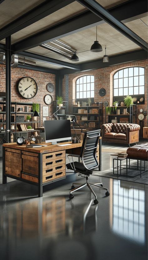 Industrial interior office