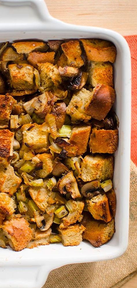 Homemade Stuffing Recipe Small Batch, Small Batch Thanksgiving Sides, Stuffing Recipes Small Batch, Stuffing Small Batch, Small Stuffing Recipe, Small Batch Thanksgiving Recipes, Small Batch Vegetarian Recipes, Small Batch Dressing, Small Batch Stuffing Recipe