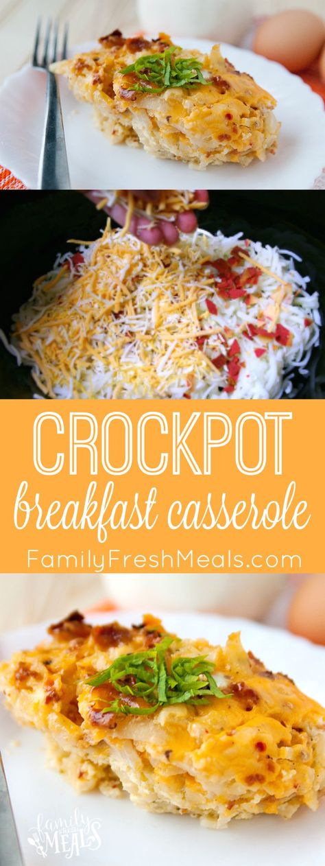 Crockpot Breakfast Casserole Recipe. Love this recipe for the holidays or for company! Great for lazy weekends and easy to make! Breakfast Casserole Crockpot, Breakfast Crockpot, Casserole Crockpot, Southern Breakfast, Crockpot Breakfast Casserole, Breakfast Crockpot Recipes, Pot Recipes Healthy, Sweet Potato Recipes Casserole, Baked Egg