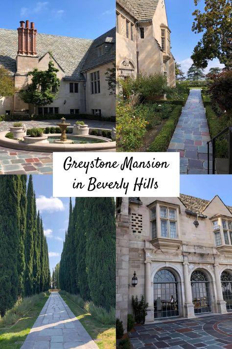 Greystone Mansion Wedding, Mansion In Beverly Hills, La Bucket List, Greystone Mansion, Los Angeles Aesthetic, Gamble House, Beverly Hills Mansion, Mansion Tour, Closed For Holidays