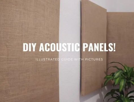 DIY Rockwool Acoustic Panels; Guide with Pictures! - The Home Recordings Sound Panels Diy, Sound Panels Design, Soundproof Room Diy, Diy Acoustic Panels, Sound Proofing A Room, Acustic Panels, Soundproofing Diy, Acoustic Panels Diy, Soundproofing Walls