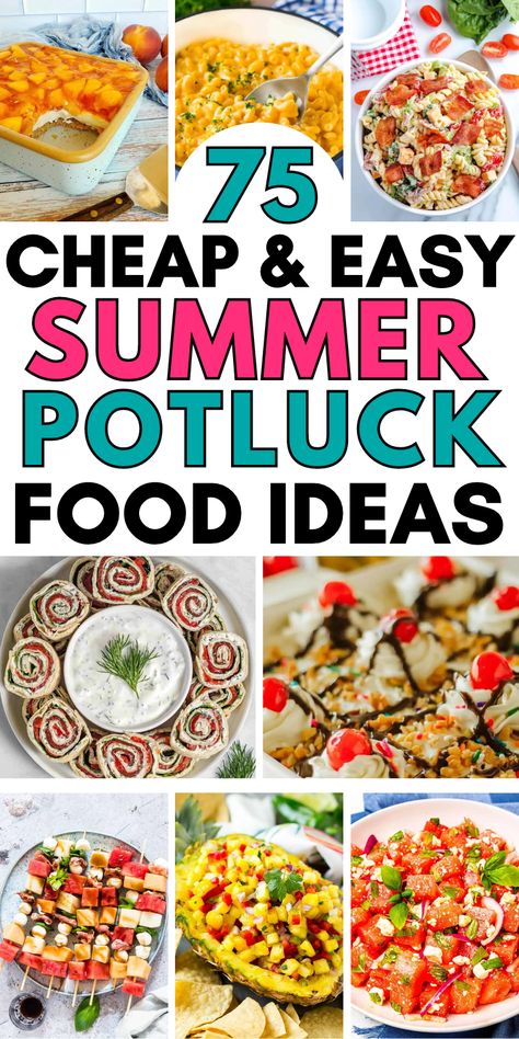 Make ahead party food ideas Easy Food For Potluck Parties, Recipes For Potluck Easy, Essen, Easy Dishes For Party, Party Lunch Ideas For Adults, Fast And Easy Potluck Ideas, Top Potluck Dishes, Cookout Meals For A Crowd, Side Dish For Potluck Parties