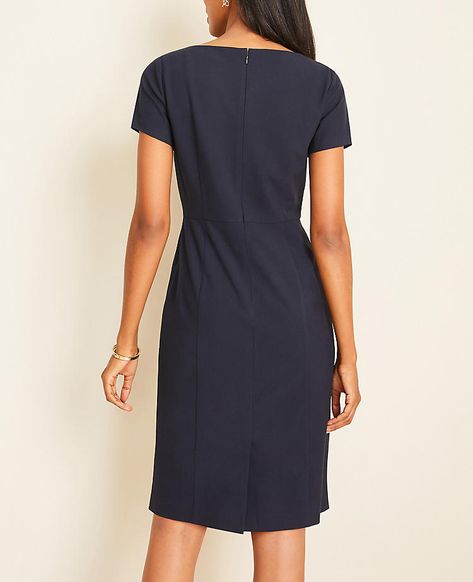 532793 Fashion Professional, Ann Taylor Petite, Sheath Dresses, Knitted Suit, Fashion Deals, The Square, Bride Dresses, Navy Women, Work Fashion