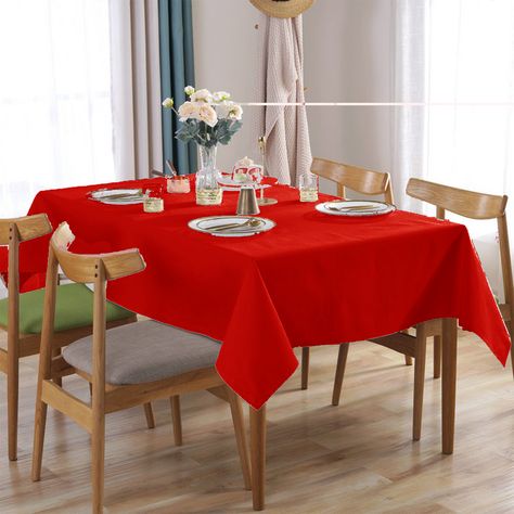 60 x 120 polyester tablecloth, perfect for your home. One piece design, washable, HIgh qualty Tablecloth Linen, Linen Wedding, Red Rectangle, Waterproof Tablecloth, Christmas Tablecloth, Party Table Cloth, Rectangle Tablecloth, Tablecloth Fabric, Square Tablecloth