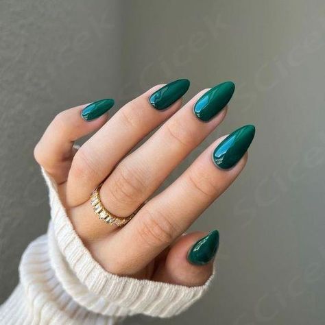 $9.99 $20.00 Brown Nail Ideas, Emerald Nails, Brown Nail, Green Acrylic Nails, Dark Emerald Green, Color For Nails, Dark Green Nails, Brown Nails, Hot Nails