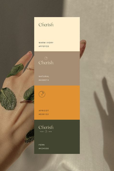 Color For Branding, Natural Branding Design Color Palettes, Skincare Colour Palette, Premium Color Palette Branding, Brand Color Ideas, Premium Colour Palette, Natural Color Palettes, Pallet Color Ideas, Aesthetic Pallete Color