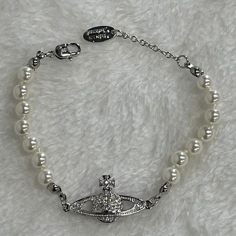 Vivienne Westwood single layer pearl bracelet Vivienne Westwood Pearl Bracelet Silver, Viviene Westwood Jewelry, Vivian Westwood Jewelry Aesthetic, Vivviene Westwood Bracelet, Vinnie Westwood Bracelet, Vinnie Westwood Jewelry, Vivienne Westwood Bracelet Aesthetic, Vivian Westwood Bracelet, Vivienne Westwood Bracelets