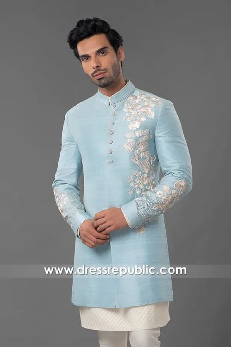 Mens Wedding Wear Indian, Sherwani Design, Indian Fancy Dress, Indian Wedding Suits Men, Men Sherwani, Indian Wedding Clothes For Men, Sherwani For Men Wedding, Wedding Kurta For Men, Stylish Men Wear