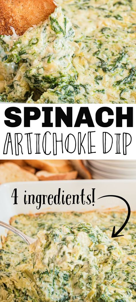 Spinach Artichoke Parmesan Dip, Spinach Artichoke Dip Without Sour Cream, Easy Spinach Artichoke Dip Quick And, Quick Spinach Artichoke Dip, Spinach Appetizers, Artichoke Spinach Dip, Healthy Spinach Artichoke Dip, Spinach Artichoke Dip Easy, Baked Spinach Artichoke Dip