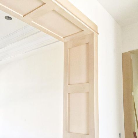 TRIM WORK: IT’S ALL IN THE DETAILS Doorway Trim Ideas, Doorway Molding, Trim Carpentry, Wall Moulding, Crown Moldings, House Trim, Trim Work, Wall Trim, Interior Renovation