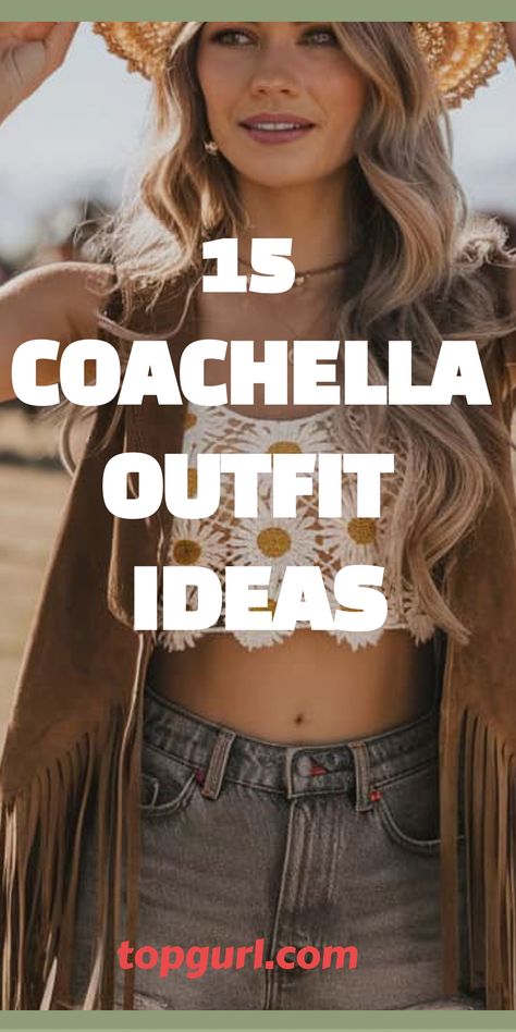 15 Coachella Outfits That Are Positively Festival Fab. Coachella Fairy Outfit, Coachella Skirt Outfit, Beach Festival Outfit Ideas, What To Wear To Music Festival, Boho Chic Spring Outfits, Festival Boho Outfit, Coachella Outfit Ideas Women, Festival Outfits Boho, Festival Aesthetic Outfit