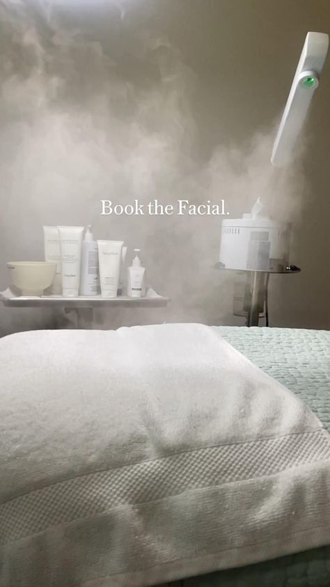 This Is Your Sign To Book The Facial | Start Your Skincare Journey Esthetician Inspiration, Facial Room, Medical Aesthetician, Skin Care Pictures, Korean Skincare Products, Esthetician Room Decor, Facial Massage Routine, Esthetics Room, Spa Marketing