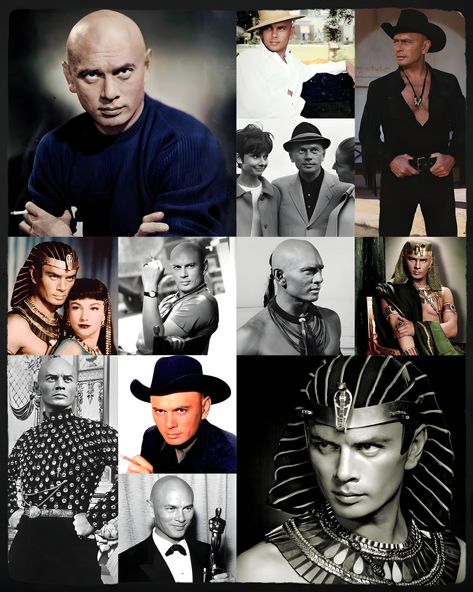 Yul Brynner ❤️📸 Yul Brynner, Angela Lansbury, Celebrities Male, Celebrity Photos, Old Hollywood, Famous People, Movie Stars, Egypt, Hollywood