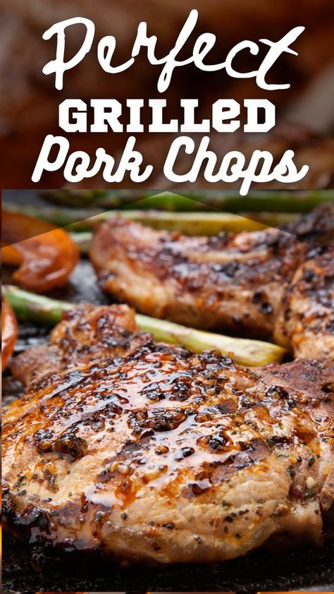 There are just a couple of simple tools, cook times, and tips you need to know and use to make perfect grilled pork chops. and I'll show you how with this Pineapple grilled pork chop recipe! Printable recipe card below. Serves 6 Grill Pork Chops, Best Grilled Pork Chops, Perfect Pork Chops, Pork Chop Marinade, Pork Chop Recipes Grilled, Pork Chop Seasoning, Boneless Pork Chop Recipes, Marinated Pork Chops, Bbq Pork Chops