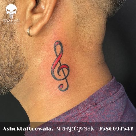 TashanTattoo
AshokTattooWala
S.20. Tirupati plaza
Opp. New bus stand
Near gd modi collage
Palanpur (gujrat)
9586697547
9687533310 Neck Music Tattoo, Neck Tattoo Music, Music Neck Tattoo, Tattoo Nota Musical, Music Symbol Tattoo, Tattoo Design For Hand, Music Symbol, Tattoo Neck, Music Note Tattoo