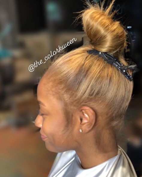 Warm ash❤️custom colored microlinks installed . 👑natural hair color from @_glitterbybella 678-856-6536www.whairstudioatl.com #frontal… | Instagram Blonde Natural Hair, Pressed Natural Hair, Silk Press Natural Hair, Sew In Hairstyles, Hair Instagram, Dyed Natural Hair, Honey Blonde Hair, Pretty Hair Color, Hair Laid