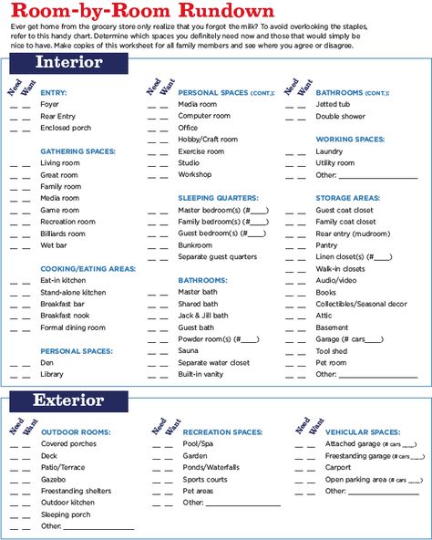 Checklist New Home, Bedroom Checklist, House Checklist, Room Checklist, New Home Checklist, Interior Design Principles, Budget Remodel, Home Building Tips, Architecture Model Making