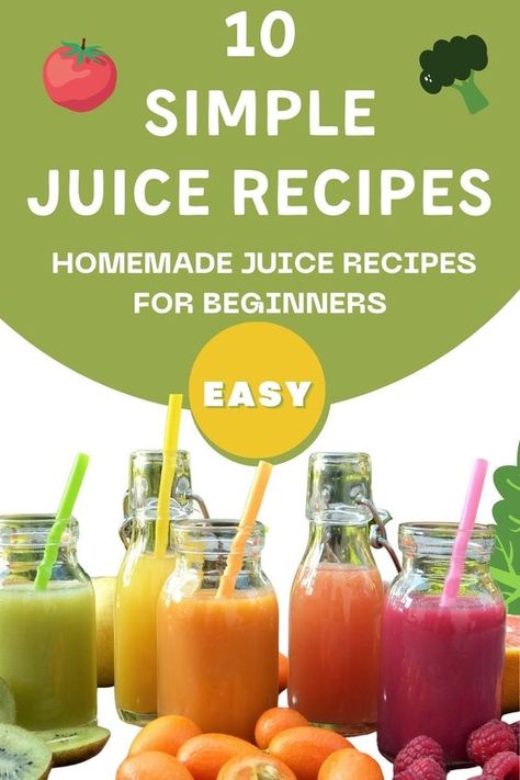 10 simple homemade juice recipes for beginners - Your Modern Family Homemade Juice Recipes, Juice Recipes For Beginners, Vitamix Juice Recipes, Simple Juice Recipes, Yummy Juice Recipes, Juice Recipes For Kids, Fresh Juice Recipes, Easy Juice Recipes, Healthy Juicer Recipes