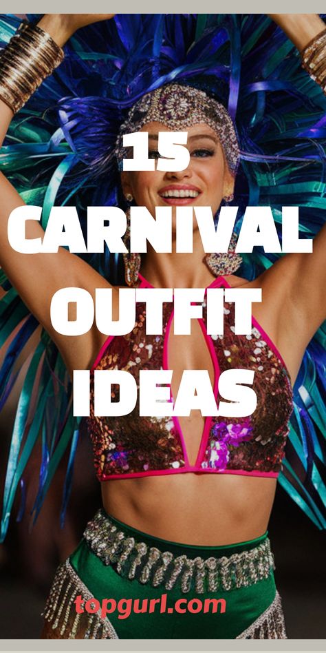 15 Sizzling Carnival Outfit Ideas to Make You the Life of the Party Carnival Themed Costumes Women, Carnival Halloween Party Costumes, Homemade Carnival Costumes, Fair Outfit Ideas Carnival Plus Size, Diy Carnival Costume Woman, Outfit Ideas For Carnival, Carnival Party Outfit Women, Carnival Outfits Ideas, Carnival Theme Costume