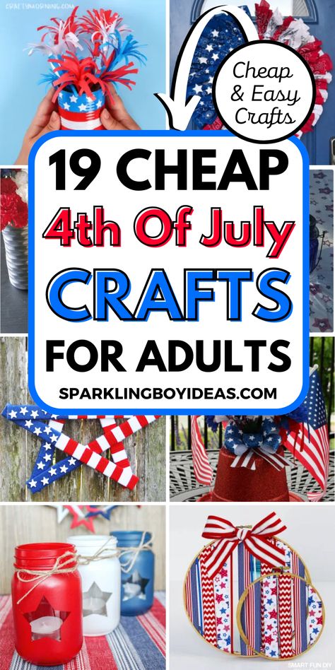 Diy Fireworks Decoration, July Crafts For Adults, Easy 4th Of July Crafts, Fourth Of July Crafts, Patriotic Crafts Diy, 4th Of July Crafts, American Flag Crafts, Fireworks Craft, Patriotic Diy