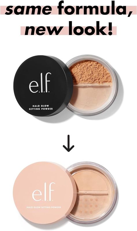 e.l.f., Halo Glow Setting Powder, Silky, Weightless, Blurring, Smooths, Minimizes Pores and Fine Lines, Creates Soft Focus Effect, Light, Semi-Matte Finish, 0.24 Oz Halo Glow Setting Powder, Halo Glow, Effect Light, Minimize Pores, Soft Focus, Setting Powder, Beauty Shop, Blur, Beauty And Personal Care