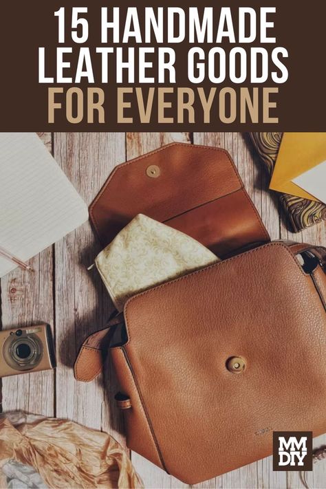 Simple Leather Craft Ideas, Popular Leather Products, Useful Leather Projects, Leather Products Ideas Handmade, Easy Leather Crafts To Sell, Leather Craft Ideas Handmade Gifts, Leather Pouch Pattern Free, Diy Leather Handbag, Leather And Wood Projects