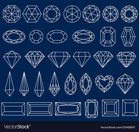 Gem Quilt, Diamond Graphic Design, Figures Drawing, Diamond Illustration, Jewel Drawing, Gem Drawing, Diamond Graphic, Fantasy Map Making, Diamond Facts