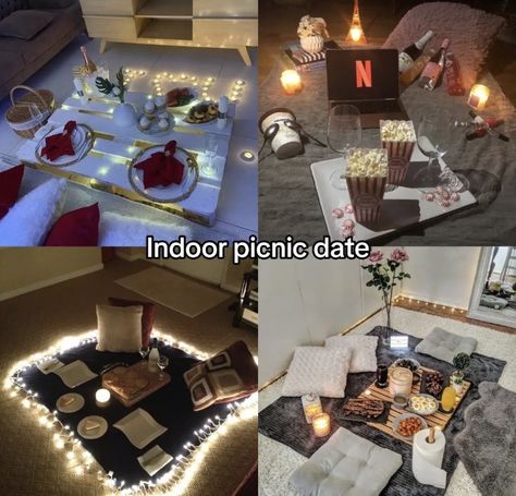 Bf Birthday Date Ideas, Date Night Ambiance, Date Ideas For Birthday, Cute Couple Dates At Home, Dates Inside The House, Sleepover Date Ideas, Cute Suprise Dates For Boyfriend At Home, Ideas To Do With Boyfriend At Home, Cute Couple Date Ideas At Home