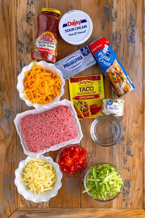 Taco Pizza - The Country Cook Doritos Mexican Style Pizza, Taco Pockets With Pizza Dough, Taco Tuesday Alternatives, Taco Pizza With Crescent Rolls, Taco Pizza With Pizza Crust, Mexican Style Pizza, Southern Baking, Homemade Taco Pizza, Taco Dinner Recipes