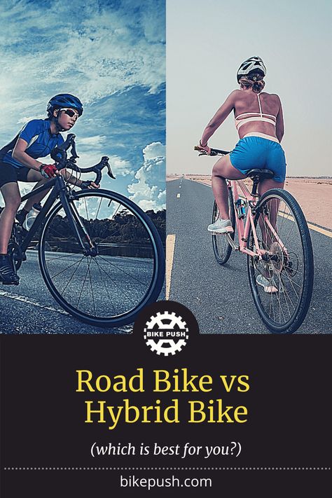 SHould you buy a road bike or a hyrid bike? Bike Courier, Bike Commuting, Hybrid Bikes, Cycling For Beginners, Bike Cover, Urban Cycling, Cycling Tips, Urban Bike, Hybrid Bike