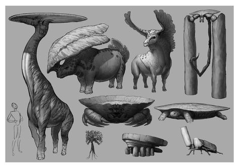 ArtStation - highlands desert creature, Dong Geon Oh Desert Creatures, Humanoid Creatures, Alien Character, Creature Artwork, Curious Creatures, Character Design Sketches, Alien Concept Art, Monster Concept Art, Alien Creatures