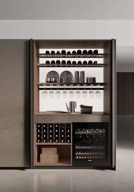 Kitchen Ergonomics, Wine Service, Home Bar Ideas, Home Bar Cabinet, Home Bar Rooms, Modern Home Bar, Bar Unit, Home Bar Designs, 아파트 인테리어