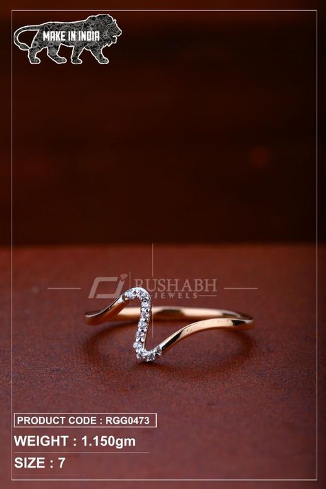 Light Weight Rings Gold, Light Weight Diamond Rings, Girls Ring Design Gold, 1 Gram Gold Ring, Light Weight Diamond Jewellery, Ladies Gold Rings, Fruit Sketch, Gold And Jewelry, Attitude Status Girls