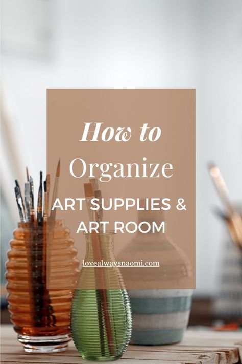 Professional Art Supply Organization, Organising Art Supplies, Small Home Art Studio Ideas, Ways To Organize Art Supplies, Art Studio At Home Organization, Dream Studio Art, Art Supply Organization Ideas, Storing Art Supplies, Art Supply Organization Diy