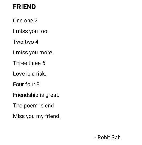 Bff Poems Short, Short Sorry Letter To Best Friend, Cute Pickup Lines For Best Friend, Deep Line For Best Friend, Sweet Poem For Best Friend, Funny Letter For Best Friend, Small Poem For Best Friend, Short Poem On Friendship, Cute Line For Best Friend