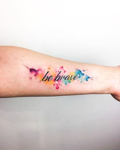 Rainbow Tattoos, Blackout Tattoo, Tattoo Trend, Muster Tattoos, Watercolor Tattoos, Tatuaje A Color, Diy Tattoo, Tattoo Parlors, Tattoos For Daughters