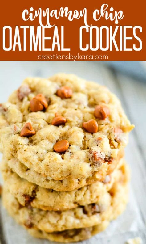 Cinnamon Chips Cookies, Oatmeal Cookies With Cinnamon Chips, Oatmeal Cinnamon Chip Cookies, Cinnamon Chips Recipes, Cookies With Cinnamon Chips, Cinnamon Baking Chips, Cookie Variations, Cinnamon Chip Cookies, Cinnamon Chip Recipes