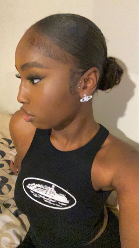 Sleek Black Women Hairstyles, Short Sleek Hairstyles Black Women, Sleek Hairstyles Black Women Natural, Short Slick Back Hair Black Women, Sleek Hairstyles 4c Hair, 4c Sleek Hairstyles, Slick Bun On 4c Hair, Slick Hairstyles Baddie 4c, 4c Slick Back Hairstyles