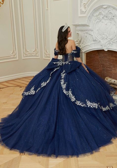 Champagne Xv Dresses, Corset Quince Dress, Blue Quince Dress, Quince Blue, Quinceanera Blue, Royal Blue Quinceanera Dresses, Royal Blue Quince, Corset Ball Gowns, Quince Stuff