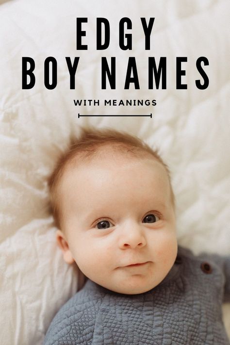 Are you looking for the best edgy boy names with meanings! Then this *ultimate* list of cool boy names is sure to inspire you! From badass names to rocker names this list of edgy name ideas is full of cool, unique, and strong boy names! Badass Boy Names List, R Names For Boys, Bad Boy Names, Meaningful Boy Names, Boy Names Ideas, Hipster Boy Names, Aesthetic Boy Names, Edgy Boy Names, Good Boy Names